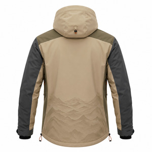 Men's <b>Waterproof</b> for Power Stretch Ski <b>Jacket</b> Hooded 10,000mm 240g Heat-Transfer Printed Polyester Outdoor Wear - Product Image 2