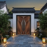 Porte de sécurité coulissante en acier moderne Hesheng Yaju avec isolation acoustique anti-balles et caractéristiques imperméables pour usage domestique et commercial