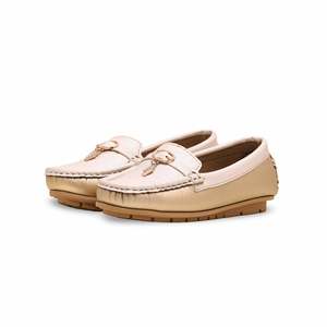 Mocassin de cérémonie doré pour filles KD2352 pour robes de club - Product Image 3