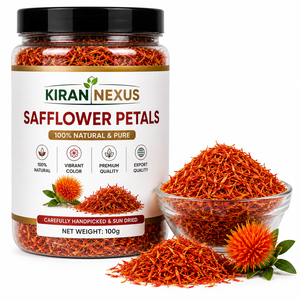 Premium <b>Dried</b> Safflower <b>Petals</b> | Natural Carthamus Tinctorius Flower <b>Petals</b> for Tea, Herbal & Cosmetic Use - Product Image 1