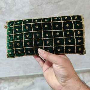 Sac fourre-tout promotionnel artisanal de luxe indien fait main, forme baguette, perles de verre multicolores, décontracté et durable - Product Image 5