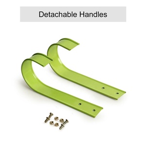 Juego de 2 macetas de hierro para jardín, casa, Hotel, restaurante, alta calidad, color verde - Product Image 4