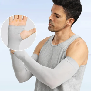 Manchons de compression athlétiques anti-UV en tissu extensible respirant pour le fitness et le sport – Vente en gros et en vrac - Product Image 5