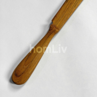 OEM Natürliches Teakholz Gezahntes Messer Handgefertigtes Holz-Brotmesser Umweltfreundliches Tafelmesser Nachhaltiges Küchenzubehör