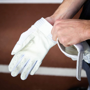 Gants de frappe de baseball Fawn International en cuir véritable, paume rembourrée, design antidérapant, fermeture auto-agrippante, taille XXL pour - Product Image 6