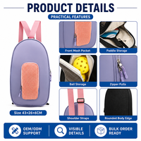Sac de sport pour pickleball, sac à dos pour pickleball pour femmes, sac bandoulière matelassé, sac à dos de tennis, sac pour raquettes de pickleball