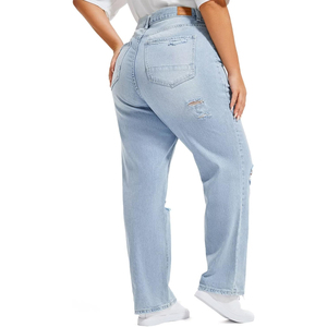 Pantalones Cargo Personalizados para Mujer, Cintura Alta, Corte Holgado, Multibolsillos, Transpirables, de Secado Rápido, Diseño de Parches, 100% Algodón, Venta al Por Mayor OEM - Product Image 4