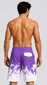 <b>Mens</b> Quick Dry Boardshorts OEM Wholesale Custom Hawaii Beach Swim <b>Trunks</b> Surfing Shorts Lightweight Breathable With Pockets - Product Image 3