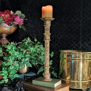 Eclipse <b>Candle</b> Holders Luxe Metal <b>Taper</b> Stand Set for Elegant Dining and Coffee Table Styling Use - Product Image 1