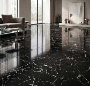 Carreaux de sol en céramique de luxe aspect marbre 60x60 cm, modernes, durables, de qualité supérieure pour villa, salon, cuisine, bureau - Product Image 6