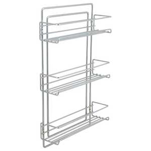 <b>Wall</b> <b>Mounted</b> 3 Tier Chrome Spice Rack Silver Metal Wire Storage Basket Holder Bathroom Kitchen Organizer <b>Shelf</b> - Product Image 1