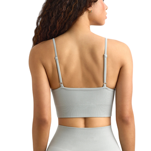 Wholesale Women Seamless Gym Set Backless Sports Bra Padded Yoga Shorts Fitness Workout Activewear Stretch Training Outfit - Product Image 5