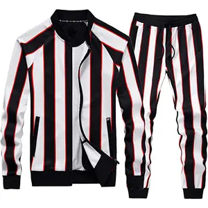 OEM Men's Casual Long Sleeve <b>Tracksuits</b> Customized Eco-Friendly Jogging Sweat Suit Sets Track Jackets Pants for Spring Season - Product Image 1