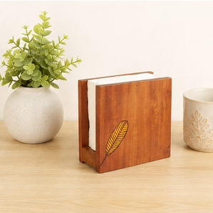 Support de serviettes en bois moderne de qualité supérieure, écologique, rectangulaire, sur pied, pour la maison - Product Image 6