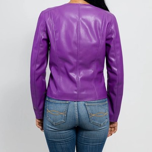Wholesale Motorcycle Ladies Genuine Sheep Leather <b>Jacket</b> Ladies Fashion Style <b>Spring</b> Real Leather <b>Jacket</b> <b>Women</b> Moto <b>Jacket</b> Full - Product Image 2