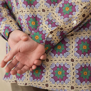 Camisa Casual de Primavera para Hombre, 30% Lino, Estampada, Cuello Windsor, Transpirable, de Alta Calidad, Manga Larga - Product Image 4