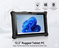 Tablet PC Industrial Resistente con Windows 11, 12.2 Pulgadas, IP65 Impermeable, Intel, 8GB, 4G/BT/WiFi/GPS, Escáner de Código de Barras, RJ45, RS232, NFC
