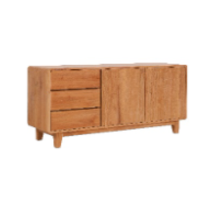 Aparador de Diseño de Lujo con 2 Puertas + 3 Cajones, Mueble de Almacenamiento para Sala de Estar, Aparador para Decoración del Hogar - Product Image 2