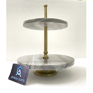 2026 Hot Selling 2 Tier Marble Cup <b>Cake</b> Display <b>Stand</b> Stone Wedding <b>Cake</b> <b>Stand</b> <b>Set</b> Mini <b>Cake</b> Pop <b>Stand</b> Marble 2 Tier <b>Cake</b> <b>Stand</b> - Product Image 2