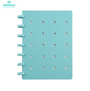 Sworld OEM Wholesale ST6193-A5 Refillable Disc Bound Mushroom <b>Notebook</b> PP DIY 160 Pages Horizontal Loose Leaf Custom Charm <b>Cute</b> - Product Image 4