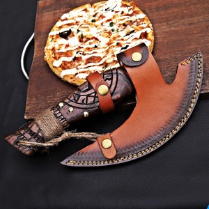 Hacha Vikinga de Acero de Damasco THEWIZ CRAFTS, Acero con Alto Contenido de Carbono, Mango de Madera, Garantía de 3 Años, Ecológica, Personalizable, Estilo Vintage - Product Image 6