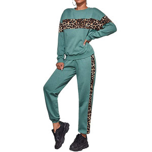 OEM High Street Style Unisex Hooded Fleece Tracksuit Tiger Printing Side Panel Sweatshirt Joggers 2Pcs Winter GYM <b>Sweat</b> <b>Set</b> - Product Image 3