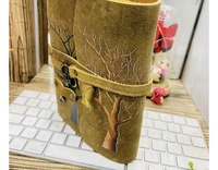 Journal en cuir gaufré arbre de vie Vintage rétro recette magique prière écriture bien-être balle de mariage rafale mentale