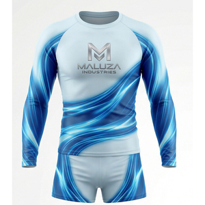 Uniforme de Práctica de Porristas para Adultos, Conjunto de Top Deportivo de Manga Larga y Pantalones Cortos de Poliéster Estampado, Ropa Profesional para Porristas - Product Image 1