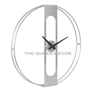 นาฬิกาแขวนผนังโลหะสไตล์โมเดิร์นยุโรปเรียบง่าย  แบบควอตซ์  ตกแต่งคริสตัล เหมาะสำหรับห้องนั่งเล่น - Product Image 1