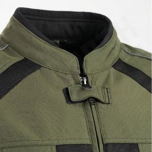 แจ็คเก็ตหนังแท้สำหรับขี่มอเตอร์ไซค์คุณภาพดีที่สุดสำหรับผู้ชาย รุ่นใหม่ล่าสุดสำหรับฤดูหนาว พร้อมแผ่นป้องกันที่ถอดออกได้ สามารถสั่งทำได้ - Product Image 4