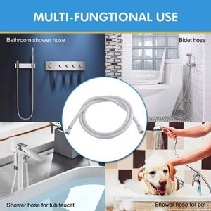 Tubo Doccia Extra Lungo in PVC da 71 Pollici (2m) Liscio e Flessibile con Raccordo in Ottone Anti-Aggrovigliamento per Doccetta a Mano - Product Image 5