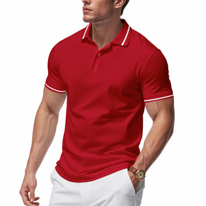Polo de verano unisex transpirable de secado rápido con logo OEM personalizado, bordado y estampado, para comercio transfronterizo - Product Image 1