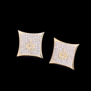 KRISHNAVII Natural <b>Stone</b> Heart Cut Stud Earrings Freshwater Pearl 14k/18K Yellow Gold Plated IGI Certified Luxury Jewelry - Product Image 5