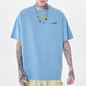 T-shirts pour hommes en coton 100 %, de qualité supérieure, style ample, coupe oversize, logo personnalisé imprimé, vêtements d'été, t-shirt oversize pour hommes - Product Image 1