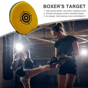 Mitaines et pads de frappe en cuir de luxe de qualité supérieure pour l'entraînement de boxe et de Muay Thai, équipement de frappe de haute qualité AS-FP-36 - Product Image 5
