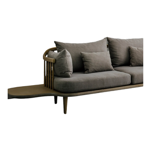 Canapé deux places en bois de haute qualité, design tendance et élégant, avec mousse et tissu de qualité supérieure, idéal pour la maison, l'hôtel et la villa. - Product Image 3