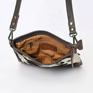 Bolso de Hombro de Cuero Vacuno para Mujer, Bolso Bandolera Hecho a Mano con Acabado Curado - Product Image 2