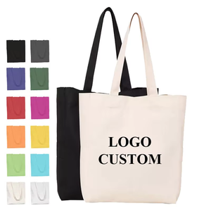 <b>Canvas</b> <b>Tote</b> Bag Solid Color White 40x35cm Open Top Shopping Bag All Seasons Minimalist Style - Product Image 2