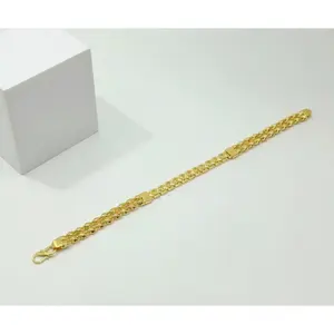 Pulsera de Oro Brillante y Duradera para Uso Diario, Elegante Cadena de Eslabones para Hombre, Joyería de Moda Masculina - Product Image 3