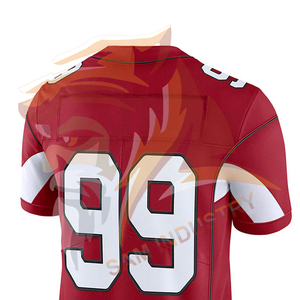 Maillot de football américain respirant à manches courtes, design personnalisé, nouveau style, vente en gros - Product Image 5