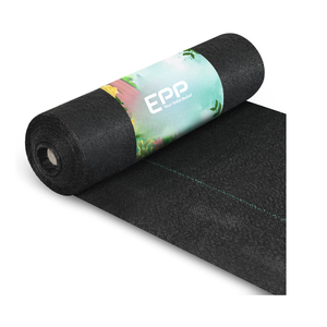 Barrera de malezas perforada con aguja de PP OZ de 5 y 6OZ de alta resistencia, alfombrilla antimalezas tratada con UV, cubierta de suelo eficaz para tomates - Product Image 1