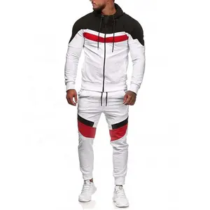 Windbreaker Tracksuit पुरुषों की जैकेट और पैंट सेट नायलॉन खेल जॉगिंग ट्रैक सूट पुरुषों के लिए कस्टम लोगो मुद्रित ट्रैक सूट