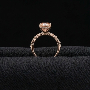 Luxury 6ct Fancy Color Oval Diamond <b>Ring</b> 14k Rose <b>Gold</b> Multi Shape Marquise Engagement Wedding IGI Certified Prong <b>Set</b> Fine - Product Image 3