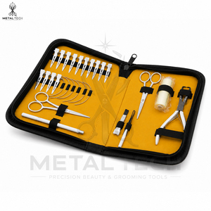 Kit de Herramientas para Extensiones de Cabello de Salón con Pinzas de Pico de Pato, Alicates de Remoción, Hilo y Bolsa de Almacenamiento - Product Image 3