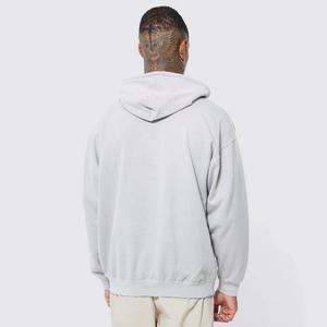 New Washed Hoodie Custom Embroidered Plain Hoodie Plus Size Men's Washed Hoodies - Product Image 3