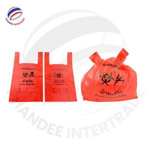 Sac Plié pour Déchets Médicaux Infectieux Biohazard Rouge, Jetable, en PEHD, Impression Gravure, Certifié ISO, Sécurité Hospitalière - Product Image 6