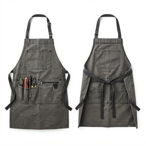 ผ้ากันเปื้อนทำงานแบบ unisex พร้อมช่องใส่เครื่องมือ ผ้ากันเปื้อนอเนกประสงค์สำหรับใช้ในโรงงาน - Product Image 1