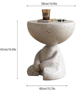 โต๊ะข้างรูปหมีเทอร์ราซโซคุณภาพสูงหรูหรา โต๊ะวางของอเนกประสงค์ สไตล์มินิมอล เฟอร์นิเจอร์สวน ตัวเลือกที่ดีที่สุดสำหรับตกแต่งภายในและภายนอก - Product Image 3