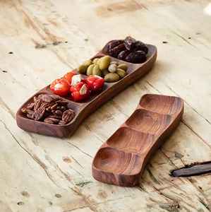 Wooden Nut Server Dry Fruit Bowls Table Decorating Handcrafted <b>Large</b> Size Home Decor Food Serving Bowls From India - Product Image 3