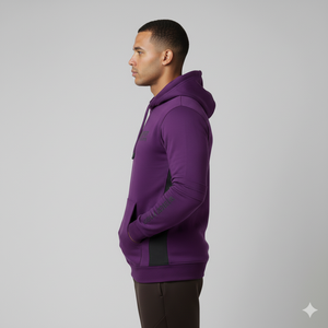 Sweat à capuche intégral en polaire épaisse pour homme, motif imprimé avec fermeture éclair et détails en strass, nouvelle collection hiver, best-seller, prix promotionnel - Product Image 3
